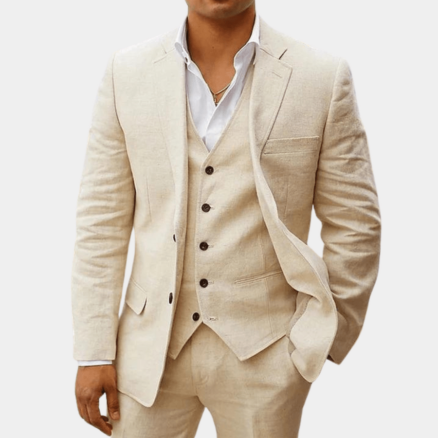 Completo elegante da uomo – Slim Fit 3 pezzi con gilet e taglio moderno