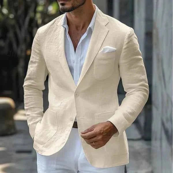 Blazer leggero in lino per uomo – Elegante giacca estiva dal taglio moderno