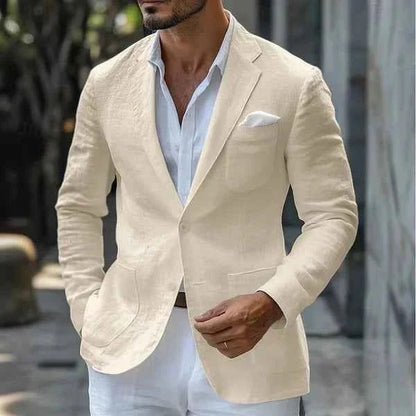 Blazer leggero in lino per uomo – Elegante giacca estiva dal taglio moderno
