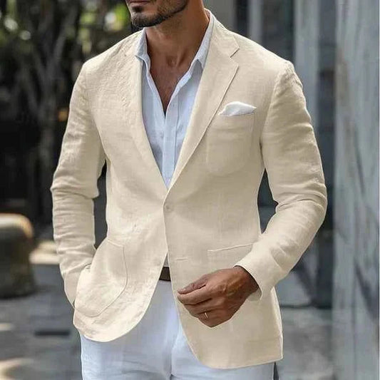 Blazer leggero in lino per uomo – Giacca estiva elegante in Modern Fit