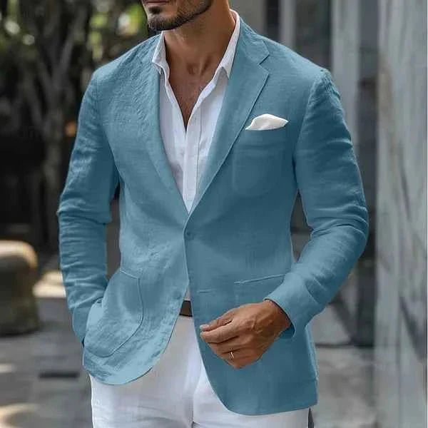 Blazer leggero in lino per uomo – Elegante giacca estiva dal taglio moderno
