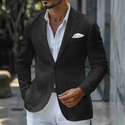 Blazer leggero in lino per uomo – Giacca estiva elegante in Modern Fit