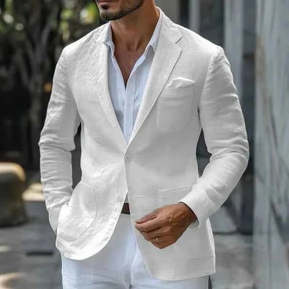 Blazer leggero in lino per uomo – Giacca estiva elegante in Modern Fit