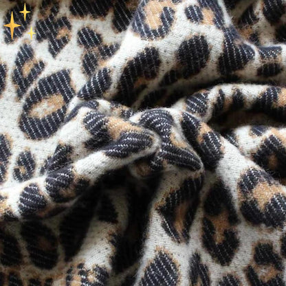 Sciarpa Leopardo Megan - Meravigliosamente Calda e Moda per Tutto l'Inverno
