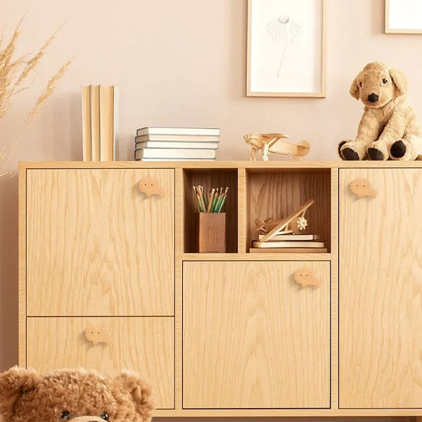 BoisMalin - Ganci a muro giocosi in legno con motivi animali
