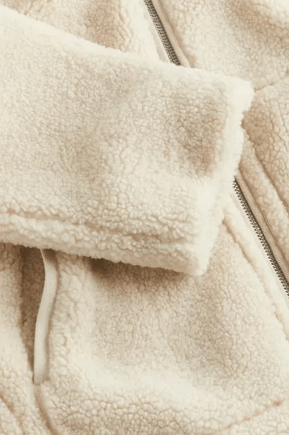 Liorisse - Elegante giacca teddy per la primavera con zip e tasche per donne