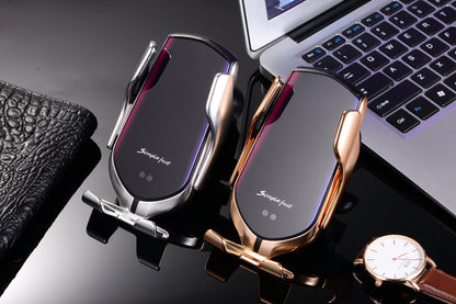 Gripora - PREMIUM - Supporto per smartphone automatico | Caricabatterie wireless