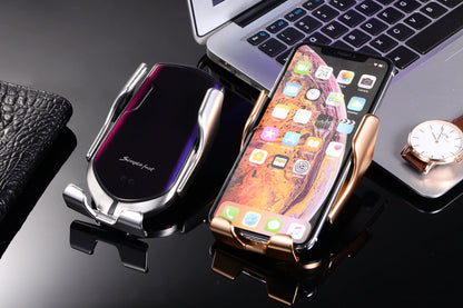 Gripora - PREMIUM - Supporto per smartphone automatico | Caricabatterie wireless
