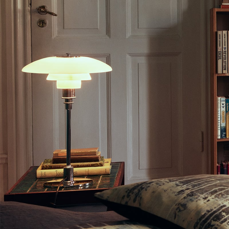 Lampada da tavolo vintage con paralume a fungo – Elegante lampada di design retro per soggiorno e camera da letto