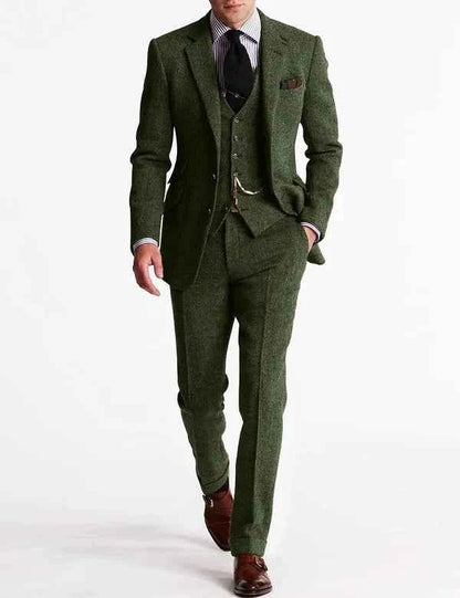 Elegante completo da uomo 3 pezzi slim fit – Completo classico da business e matrimonio