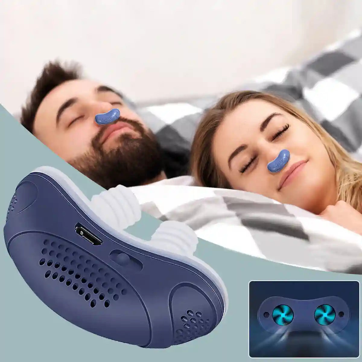 Respilux - Micro dispositivo CPAP per apnea notturna in viaggio e anti russamento – Alternativa al CPAP