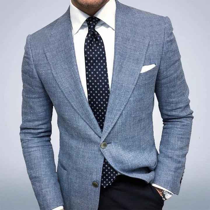 Blazer in Lino Elegante da Uomo Slim Fit – Giacca Stilosa per Business e Look Estivi