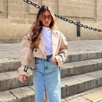 Tivélise - Trench coat corto e moderno