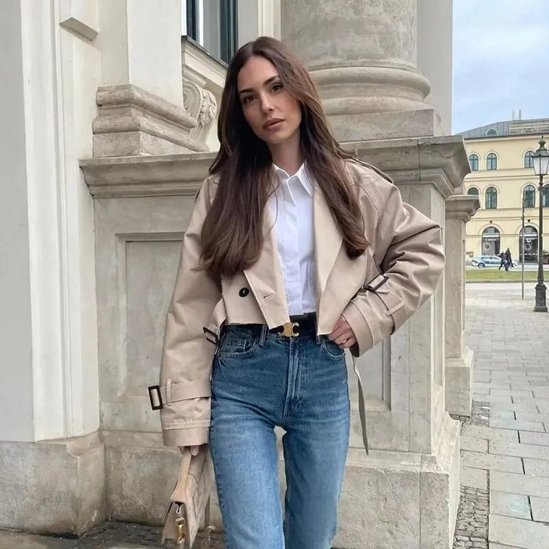 Tivélise - Trench coat corto e moderno