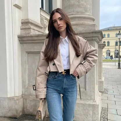 Tivélise - Trench coat corto e moderno