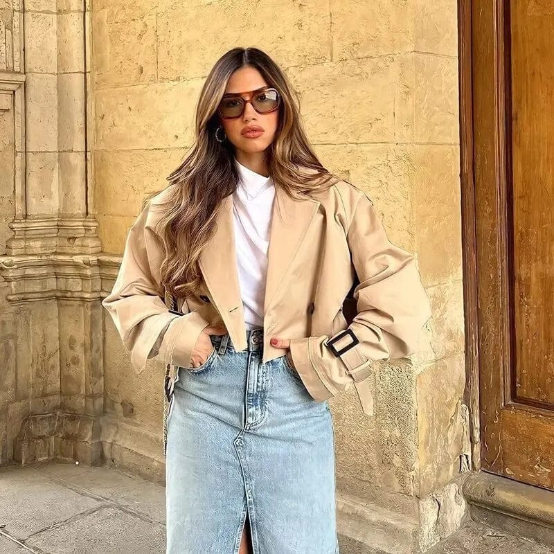 Tivélise - Trench coat corto e moderno