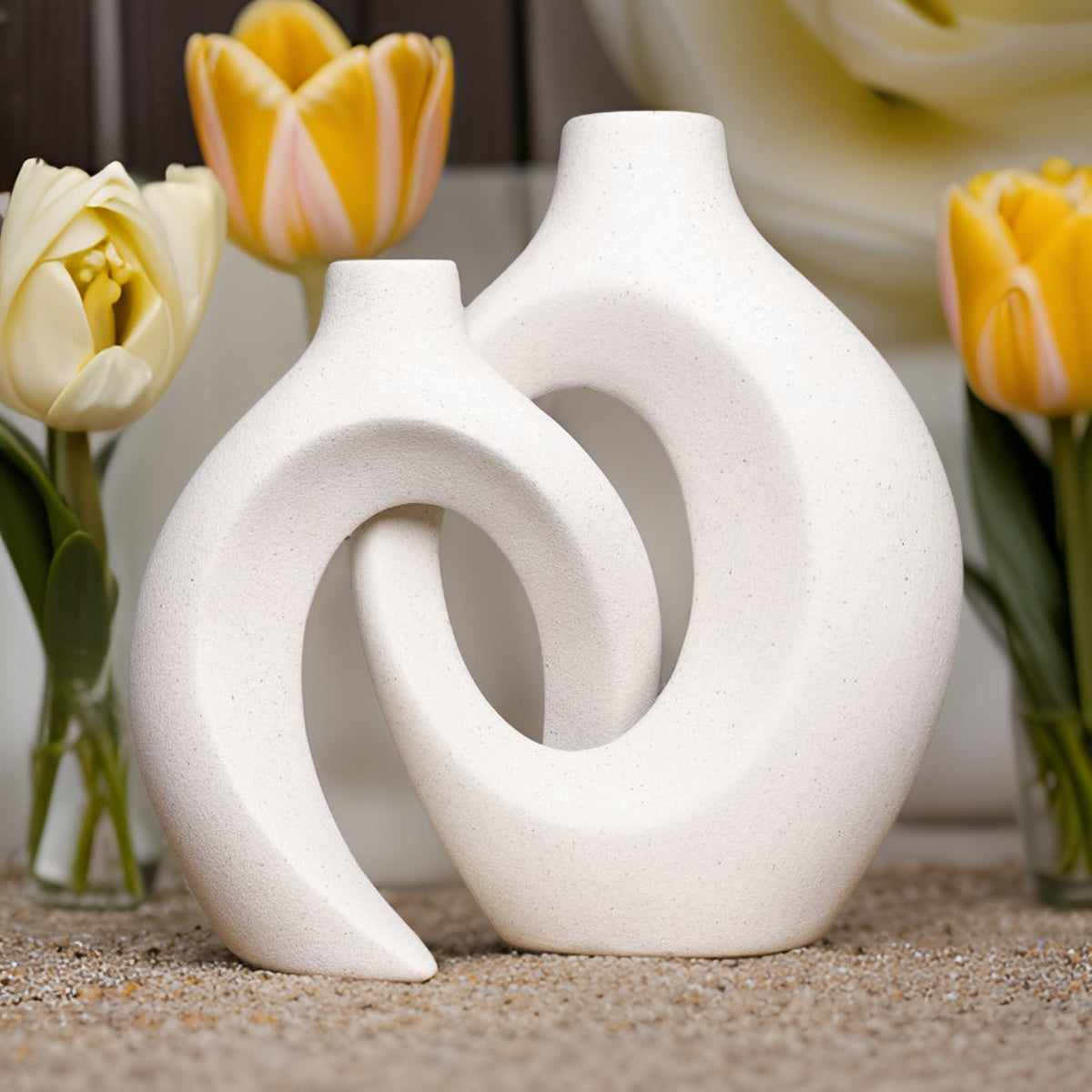 Céroria - Vasi per fiori in ceramica intrecciata