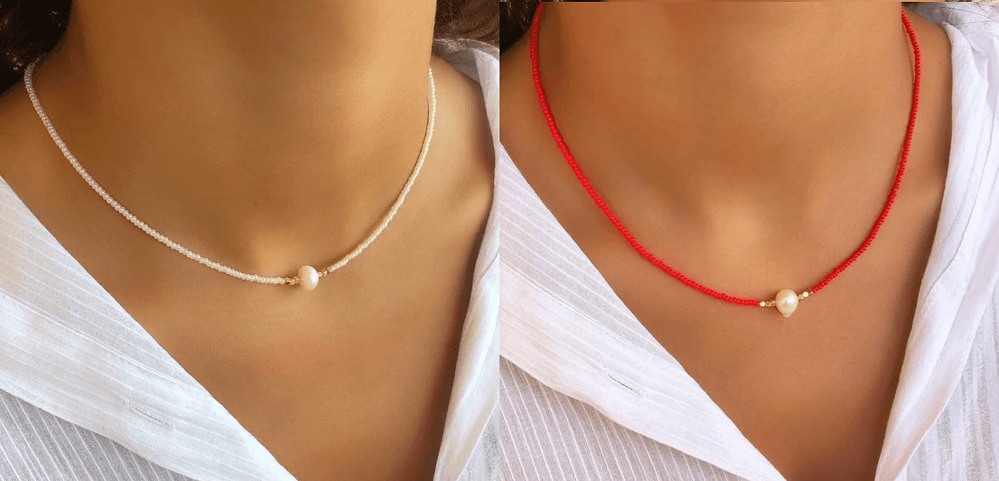 Nacréa - Collana in perle naturali 1+1 GRATIS