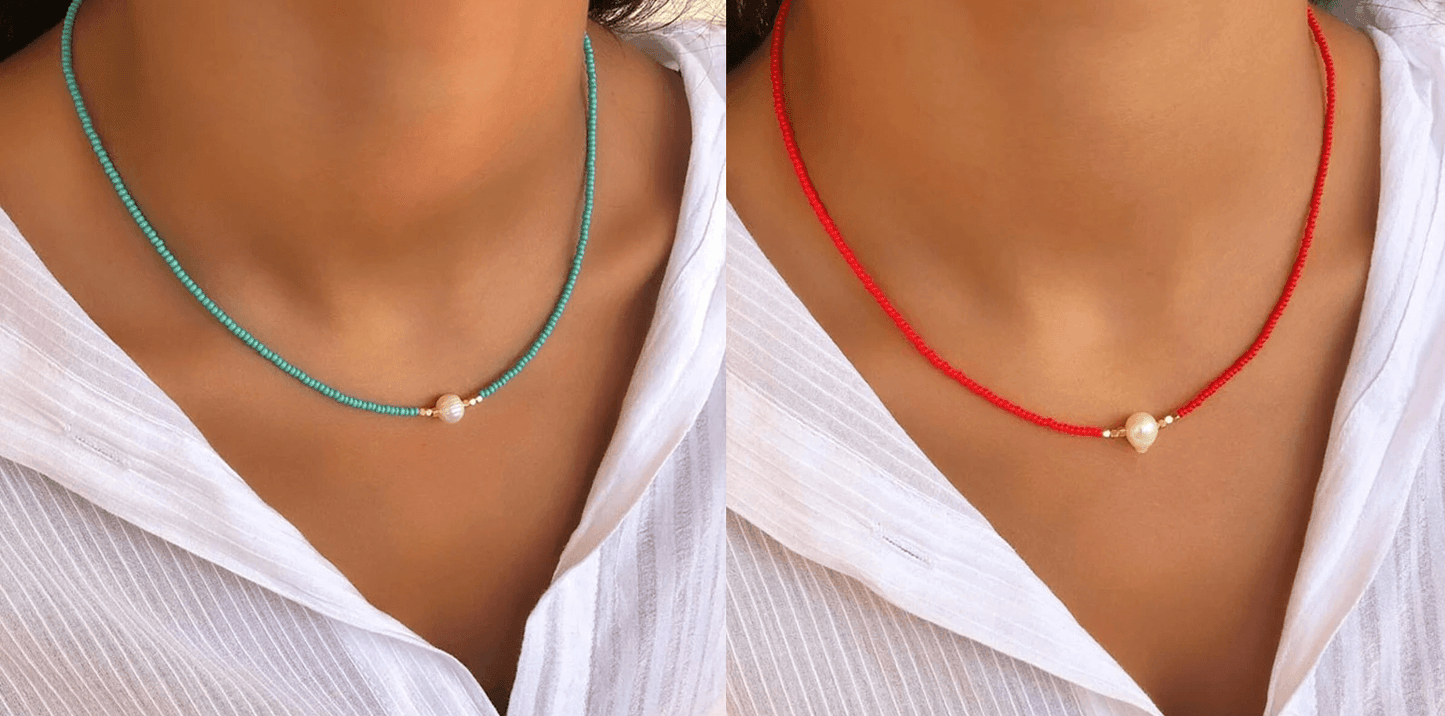 Nacréa - Collana in perle naturali 1+1 GRATIS