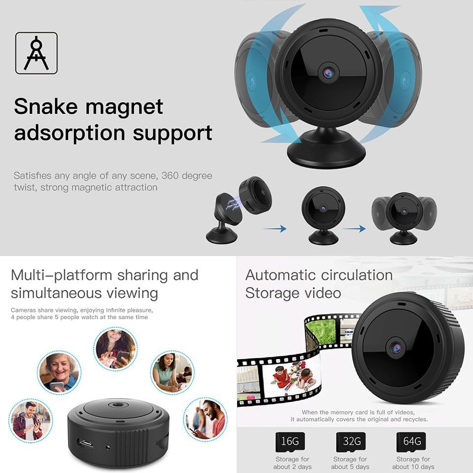 Sécuria - Telecamera di sicurezza WiFi EchoCam 1080P con visione notturna