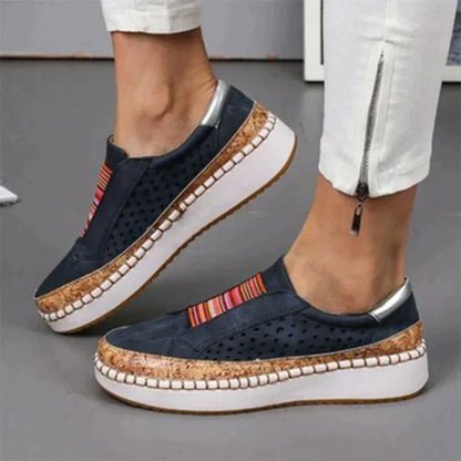 Comode Sneaker Slip-On per Donna – Scarpe da Tempo Libero Traspiranti con Suola a Wedge