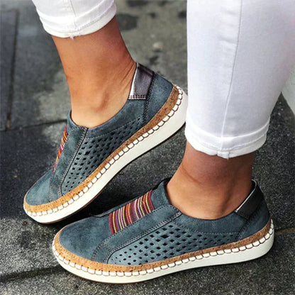 Comode Sneaker Slip-On per Donna – Scarpe da Tempo Libero Traspiranti con Suola a Wedge