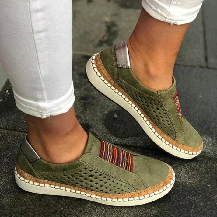 Comode Sneaker Slip-On per Donna – Scarpe da Tempo Libero Traspiranti con Suola a Wedge