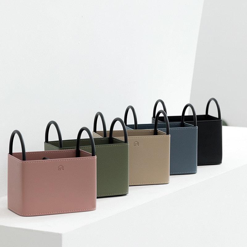 LinéaCuir - Cesto di Stoccaggio in Pelle Elegante