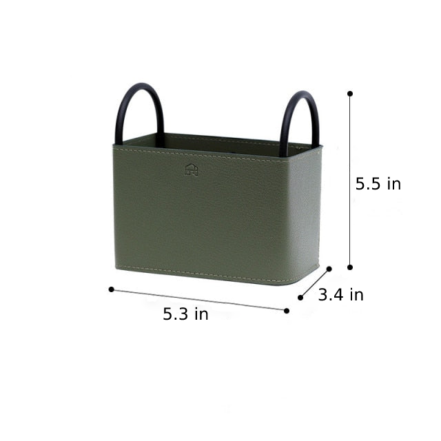 LinéaCuir - Cesto di Stoccaggio in Pelle Elegante