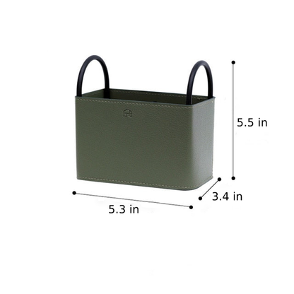 LinéaCuir - Cesto di Stoccaggio in Pelle Elegante