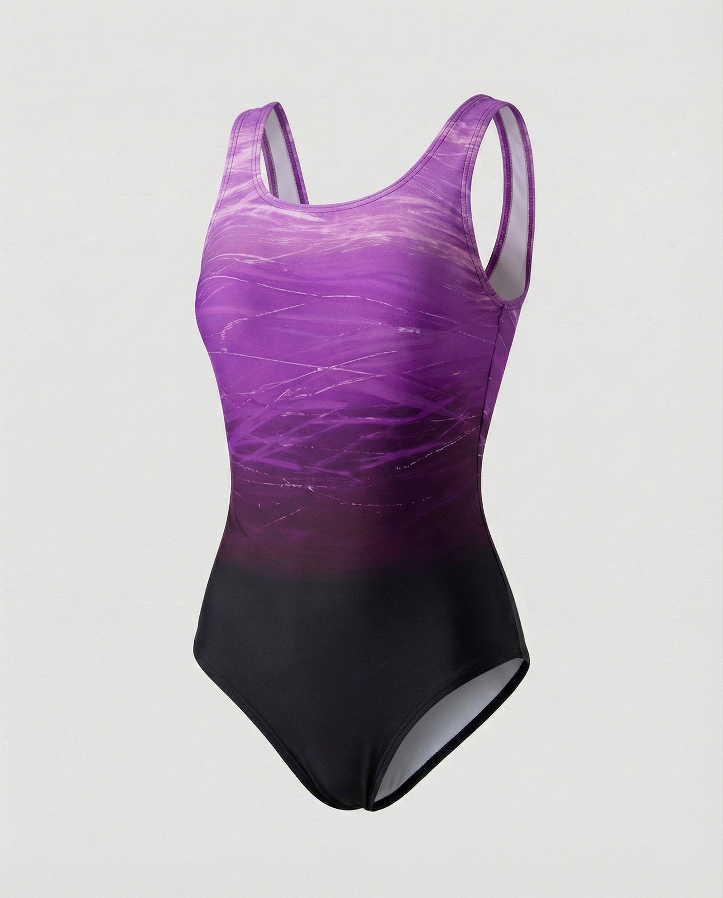 Costume da bagno modellante per donne – Design sfumato e scollatura elegante