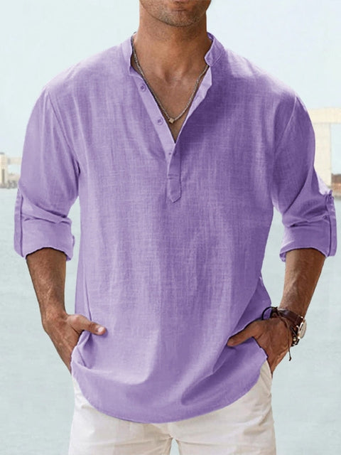 camicia lino uomo estate Jorvian