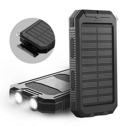 Voltisola - Batteria Solare Esterna 20.000 mAh, Impermeabile – Powerbank Portatile