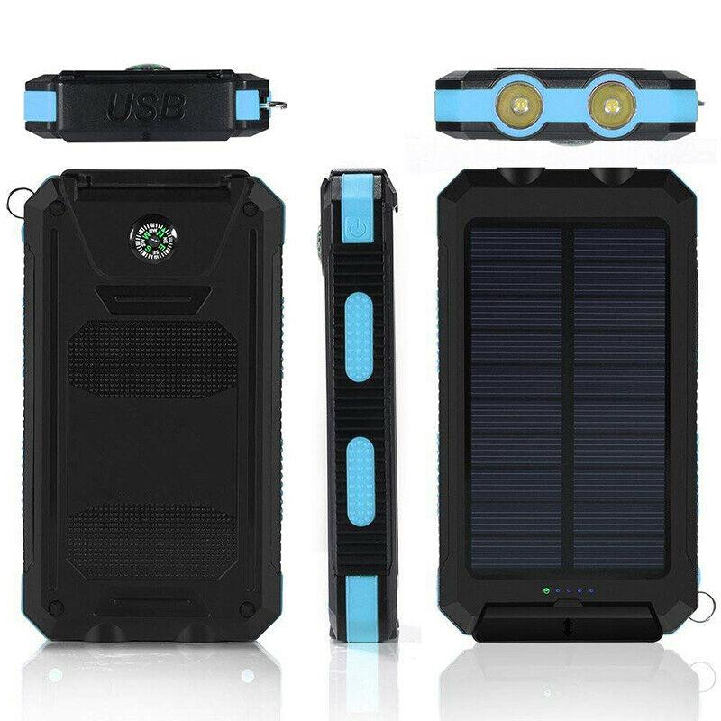 Voltisola - Batteria Solare Esterna 20.000 mAh, Impermeabile – Powerbank Portatile
