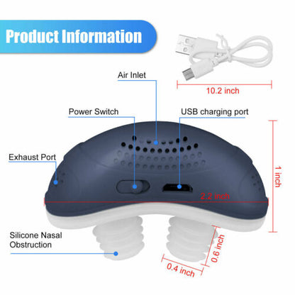 Respilux - Micro dispositivo CPAP per apnea notturna in viaggio e anti russamento – Alternativa al CPAP