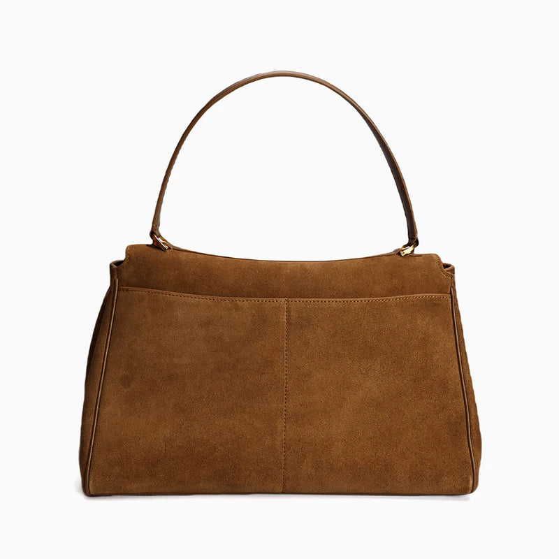 Elegante borsa a spalla in pelle con chiusura magnetica – Borsa Hobo senza tempo per donne