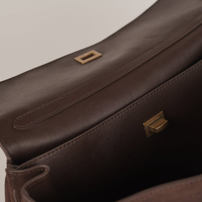 Elegante borsa a spalla in pelle con chiusura magnetica – Borsa Hobo senza tempo per donne