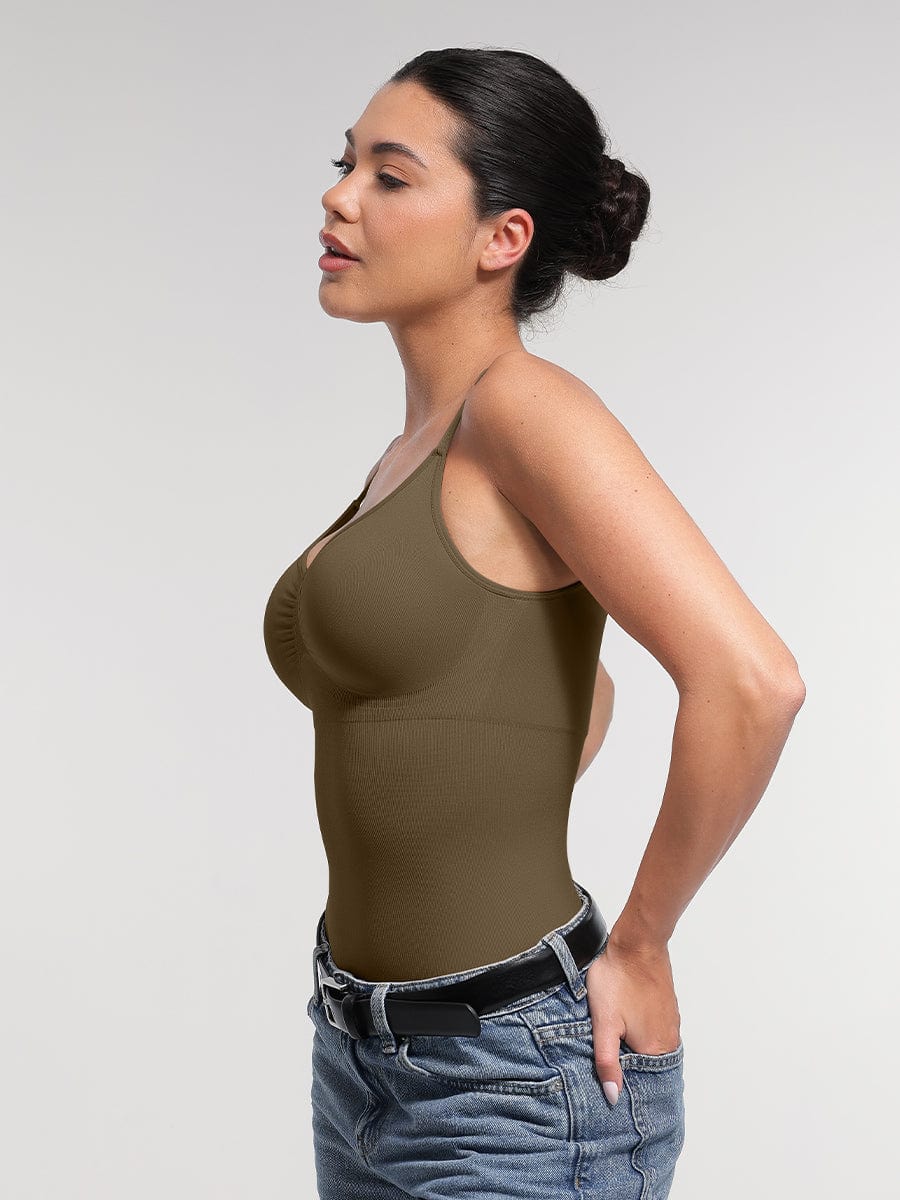Body modellante Shapewear con spalline sottili – Controllo della pancia e comfort senza cuciture per donne