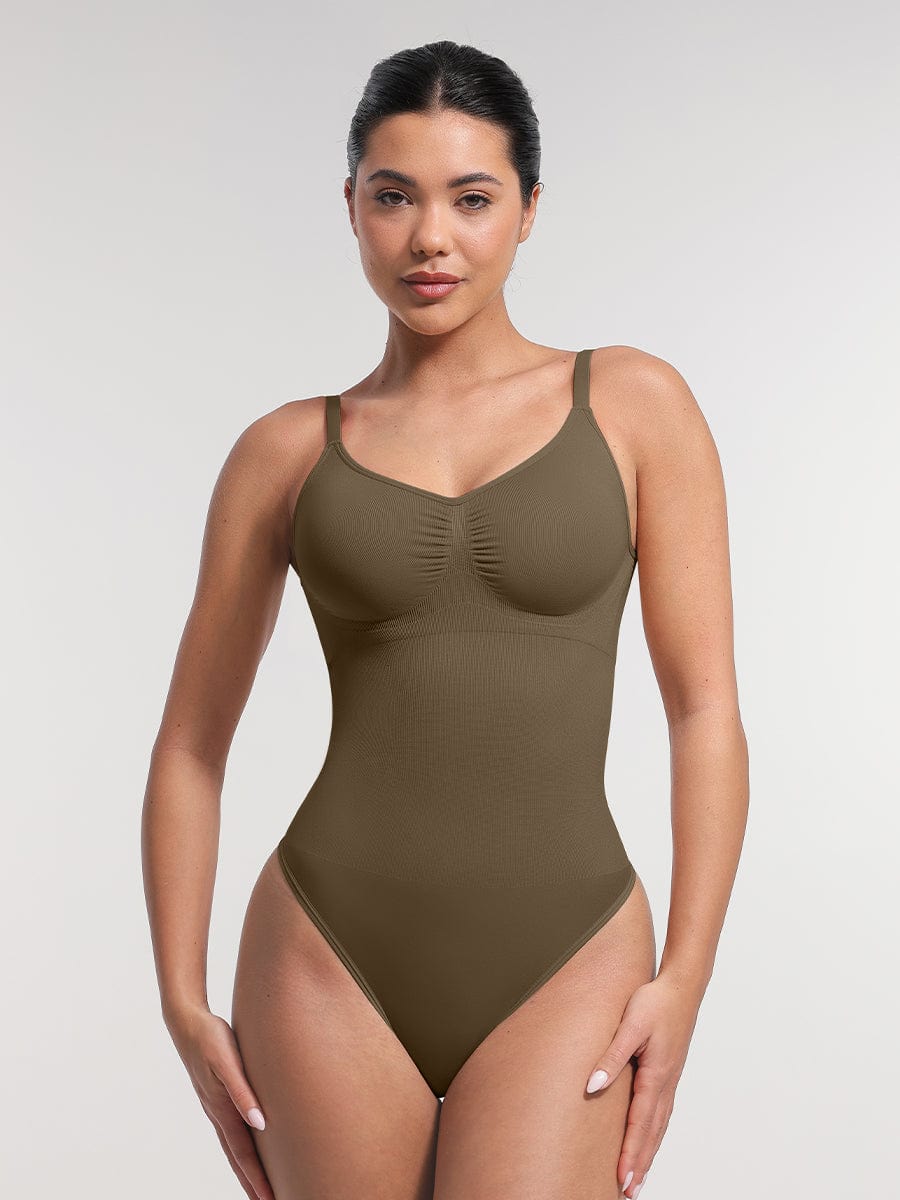 Body modellante Shapewear con spalline sottili – Controllo della pancia e comfort senza cuciture per donne