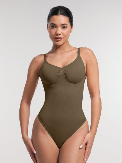 Body modellante Shapewear con spalline sottili – Controllo della pancia e comfort senza cuciture per donne
