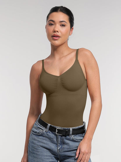 Body modellante Shapewear con spalline sottili – Controllo della pancia e comfort senza cuciture per donne