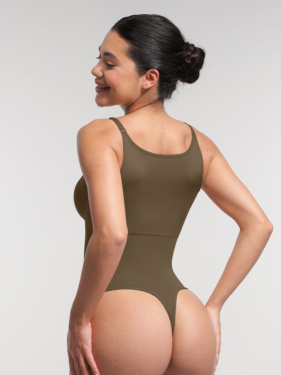 Body modellante Shapewear con spalline sottili – Controllo della pancia e comfort senza cuciture per donne