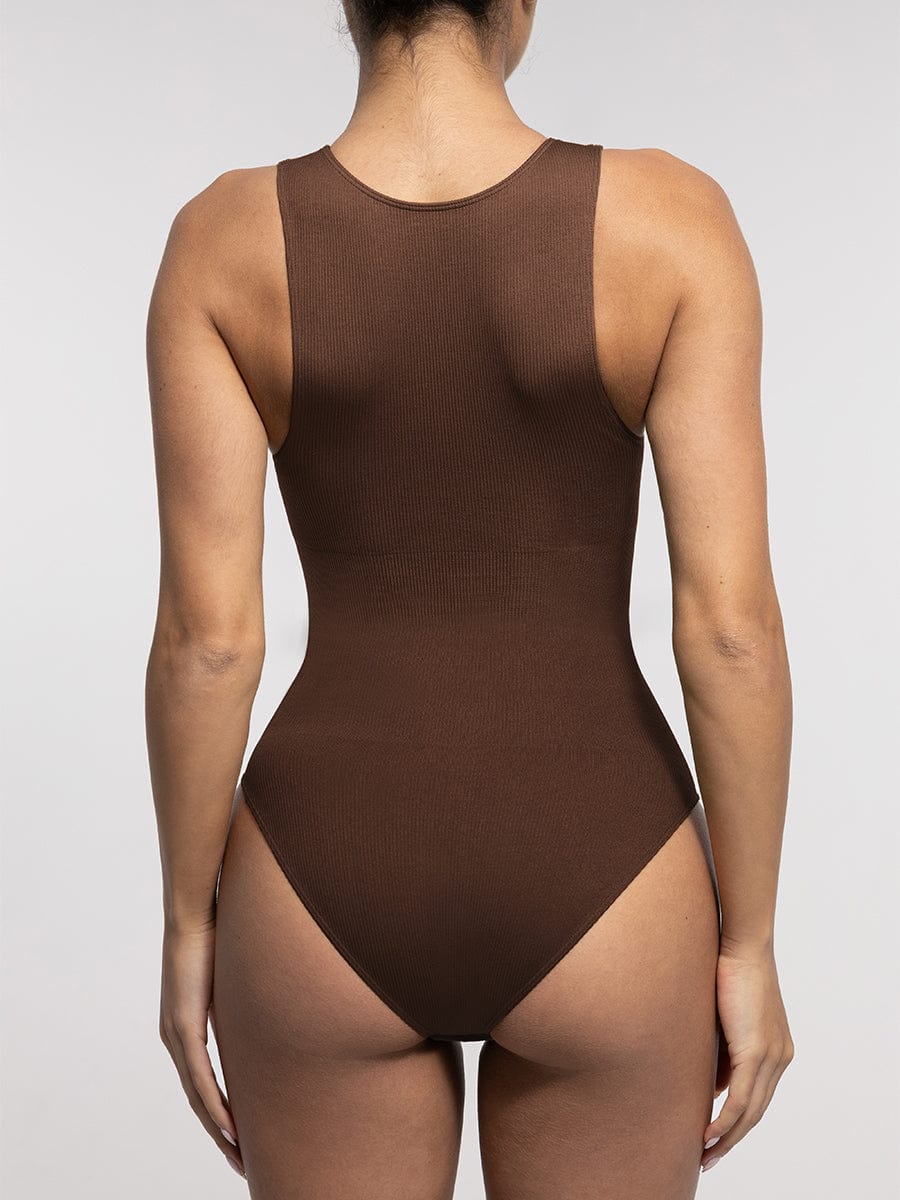 Costume da bagno modellante con zip – Sportivo Elegante & Controllo della pancia per donne