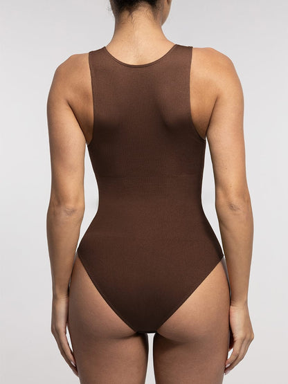 Costume da bagno modellante con zip – Sportivo Elegante & Controllo della pancia per donne