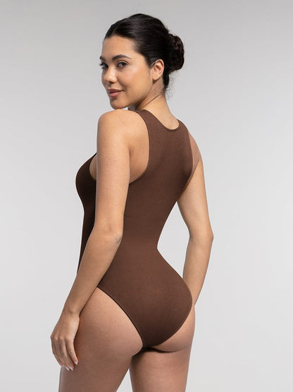 Costume da bagno modellante con zip – Sportivo Elegante & Controllo della pancia per donne