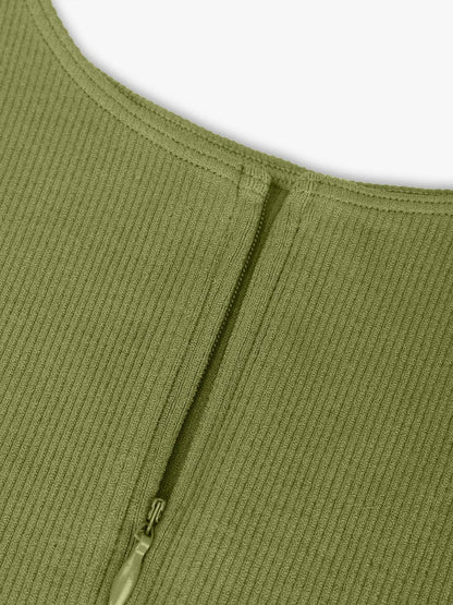Costume da bagno modellante con zip – Sportivo Elegante & Controllo della pancia per donne