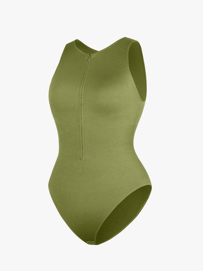 Costume da bagno modellante con zip – Sportivo Elegante & Controllo della pancia per donne