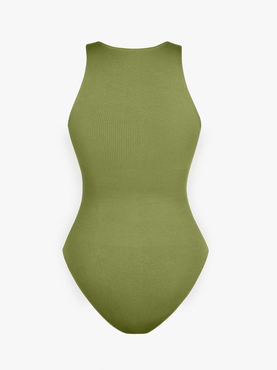 Costume da bagno modellante con zip – Sportivo Elegante & Controllo della pancia per donne