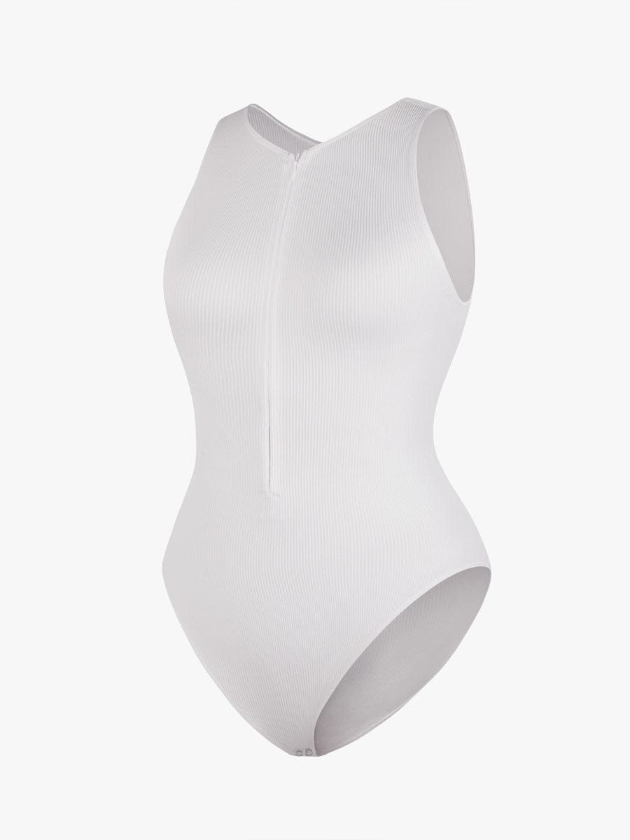 Costume da bagno modellante con zip – Sportivo Elegante & Controllo della pancia per donne