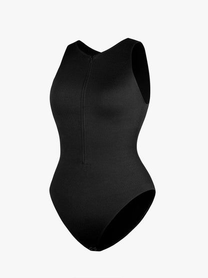 Costume da bagno modellante con zip – Sportivo Elegante & Controllo della pancia per donne